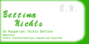 bettina michls business card